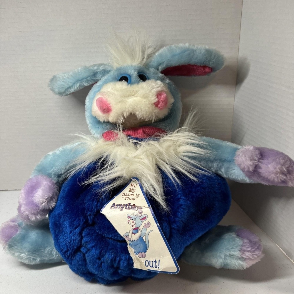 Worlds Of Wonder 1986 Anything That Hand Puppet Teddy Ruxpin Reversible Plush